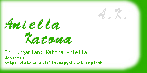 aniella katona business card